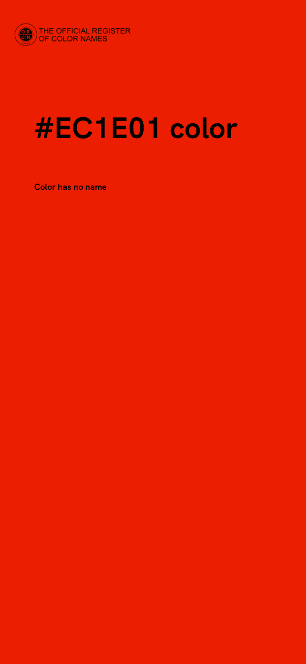 #EC1E01 color image