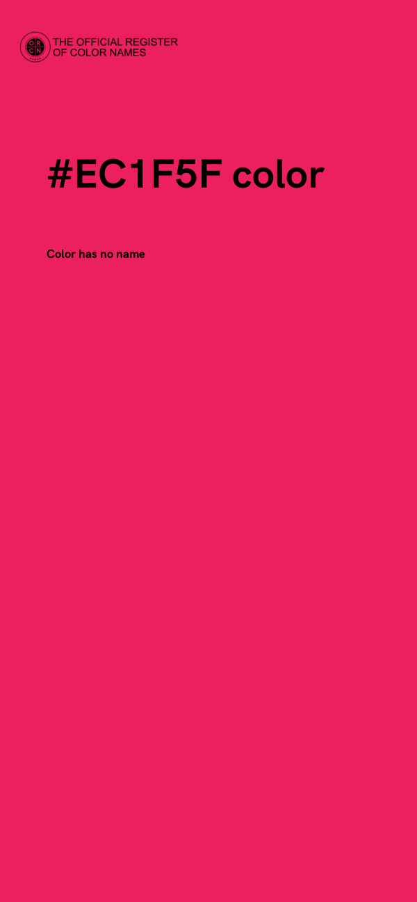 #EC1F5F color image