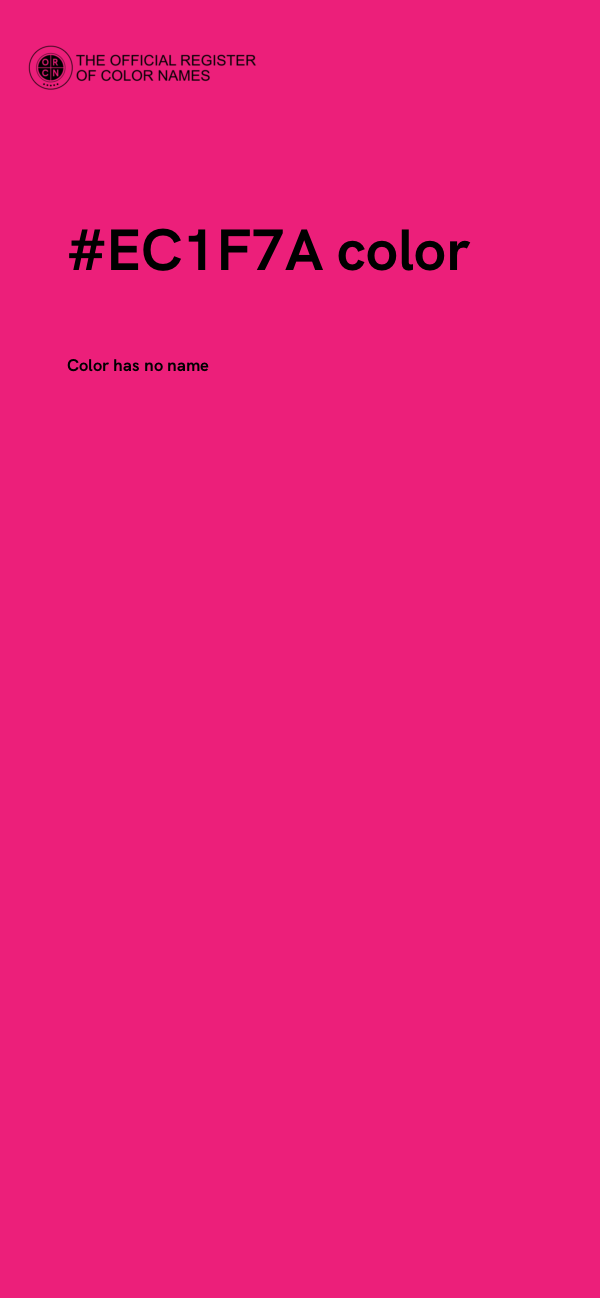 #EC1F7A color image