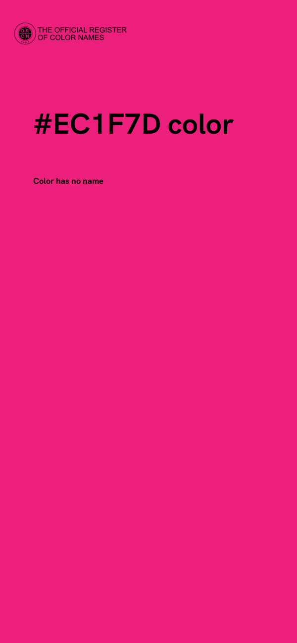 #EC1F7D color image