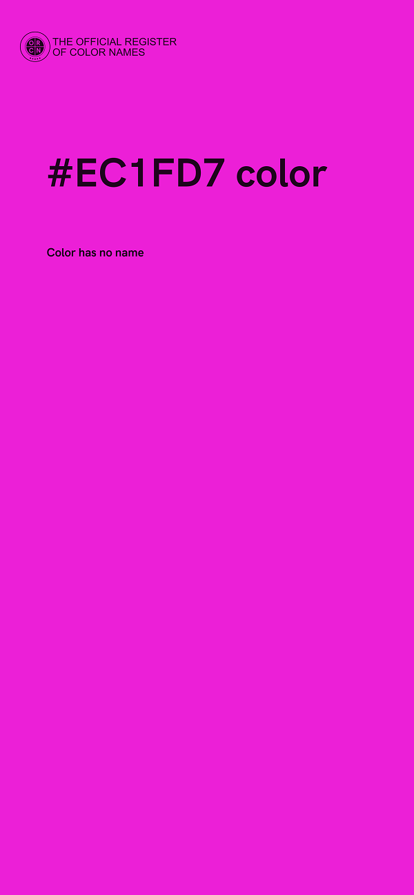 #EC1FD7 color image