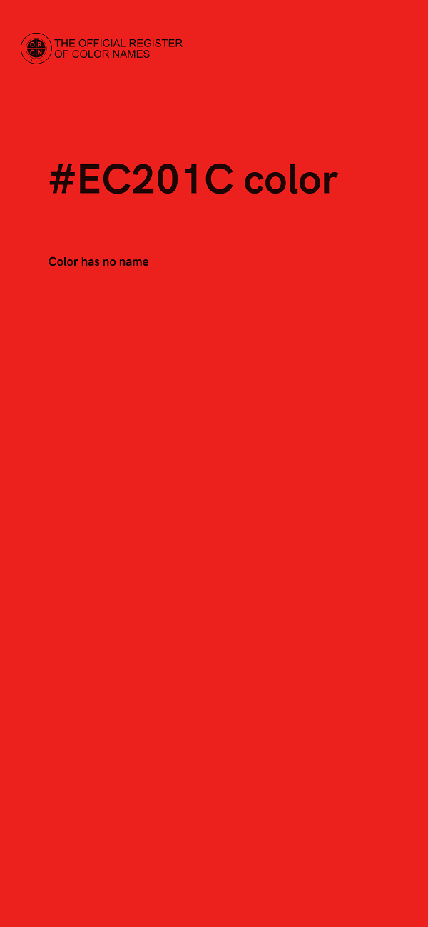 #EC201C color image