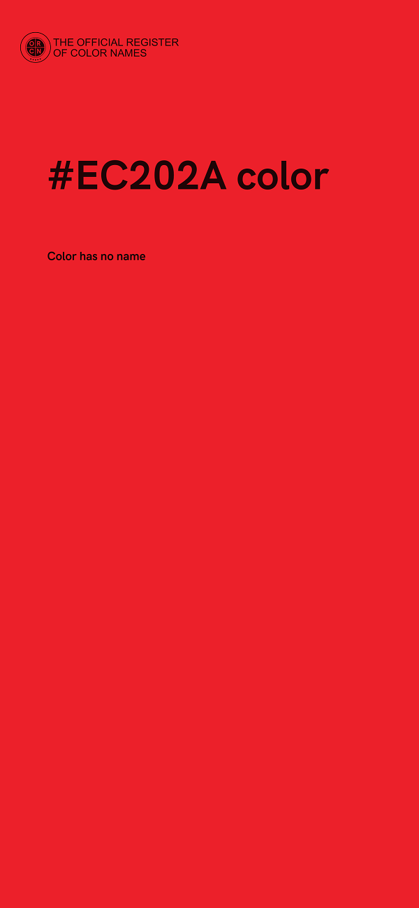 #EC202A color image