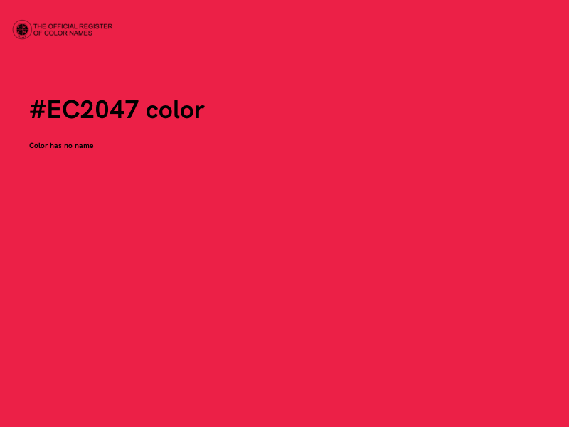 #EC2047 color image