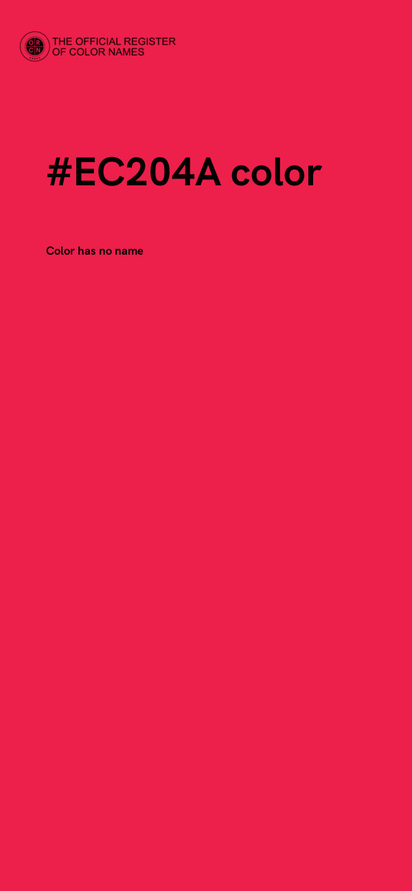 #EC204A color image