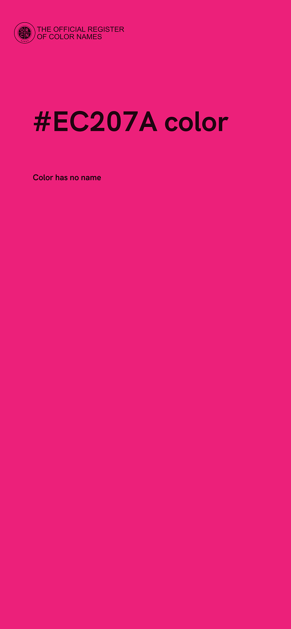 #EC207A color image