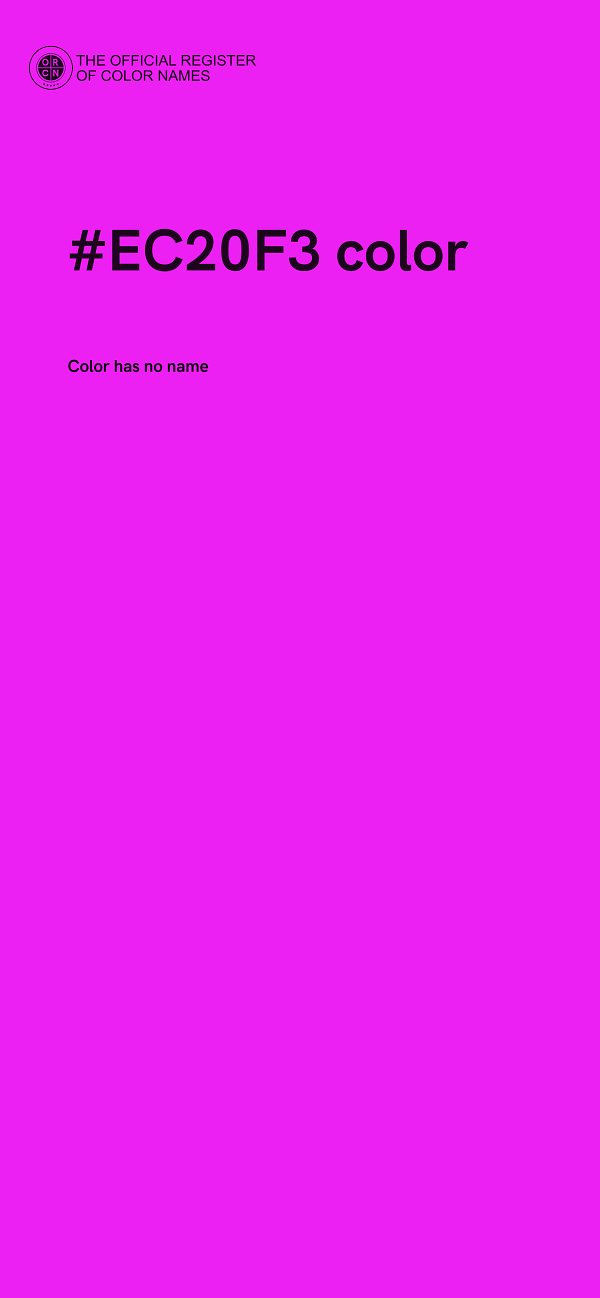 #EC20F3 color image