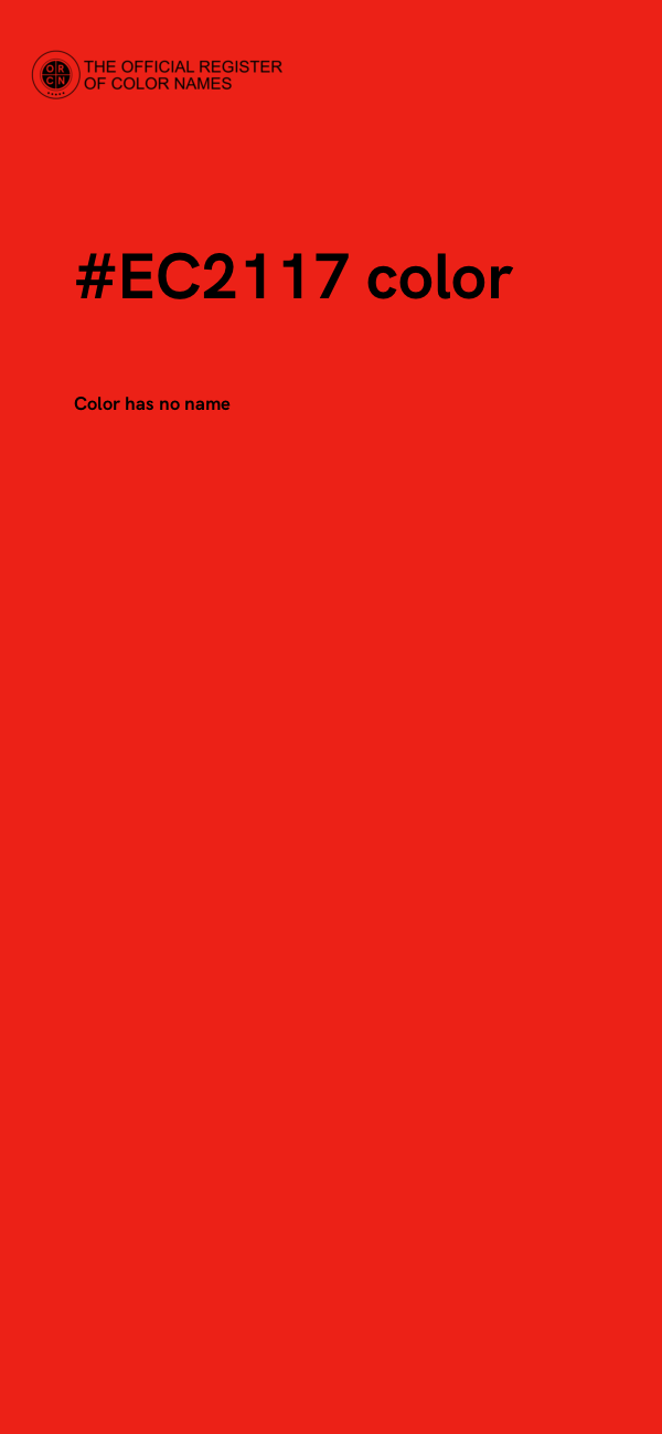 #EC2117 color image
