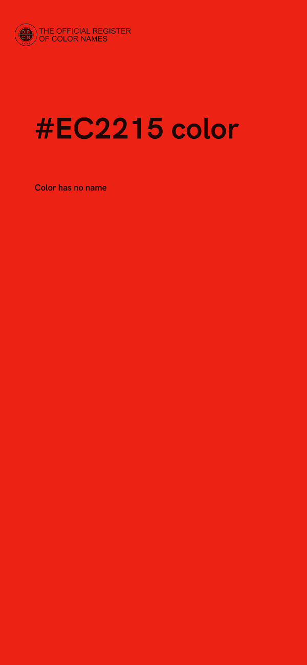 #EC2215 color image