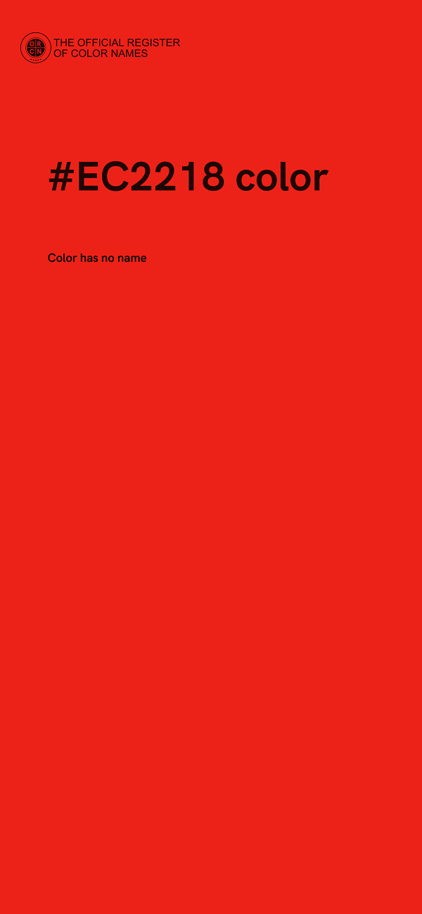 #EC2218 color image