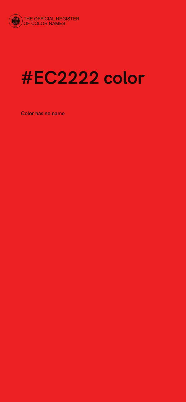 #EC2222 color image