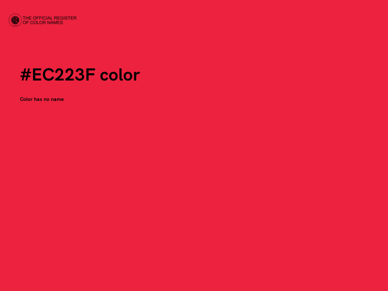 #EC223F color image