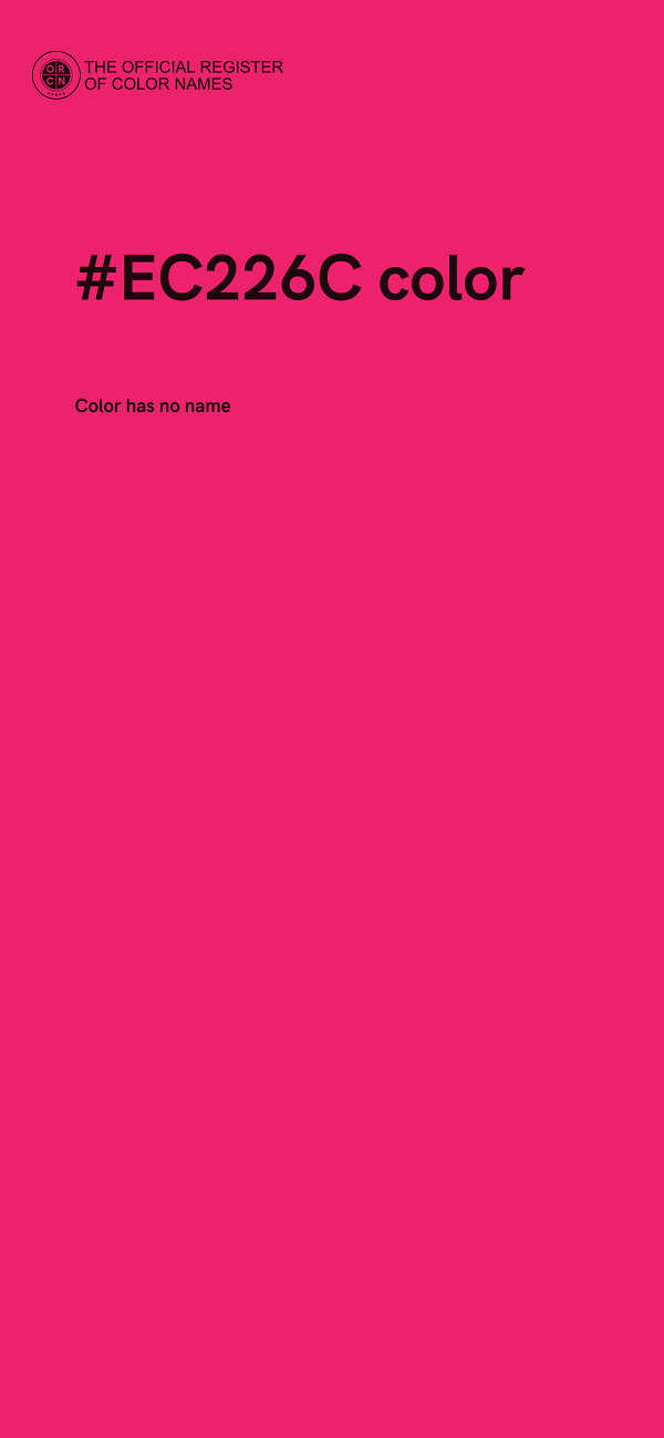 #EC226C color image