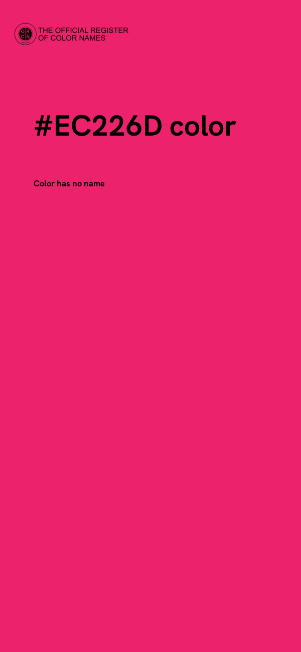 #EC226D color image