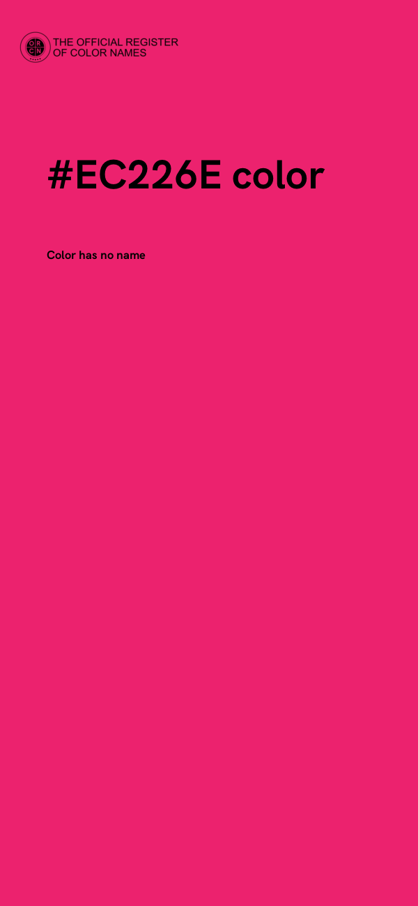#EC226E color image