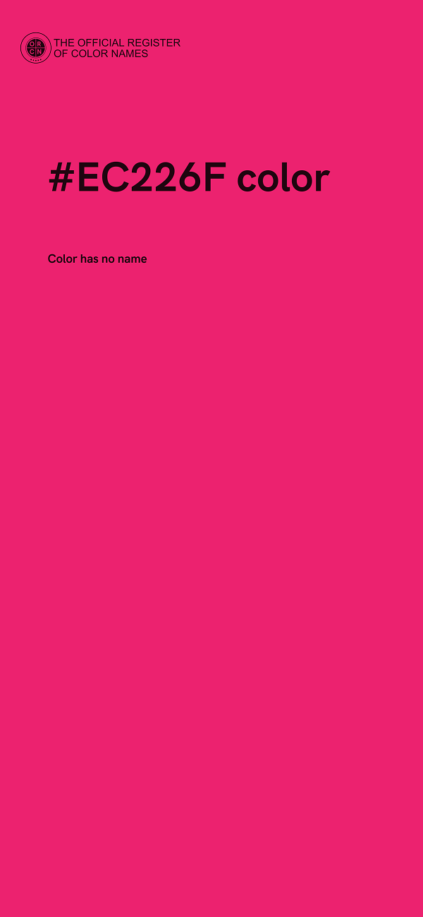 #EC226F color image