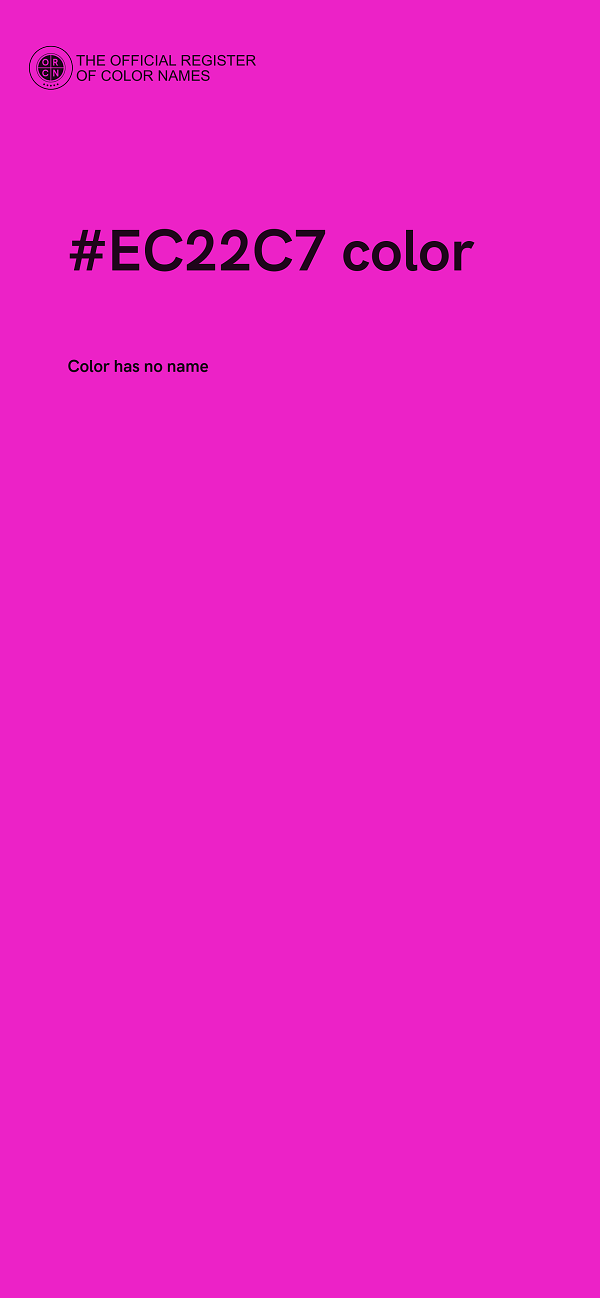 #EC22C7 color image