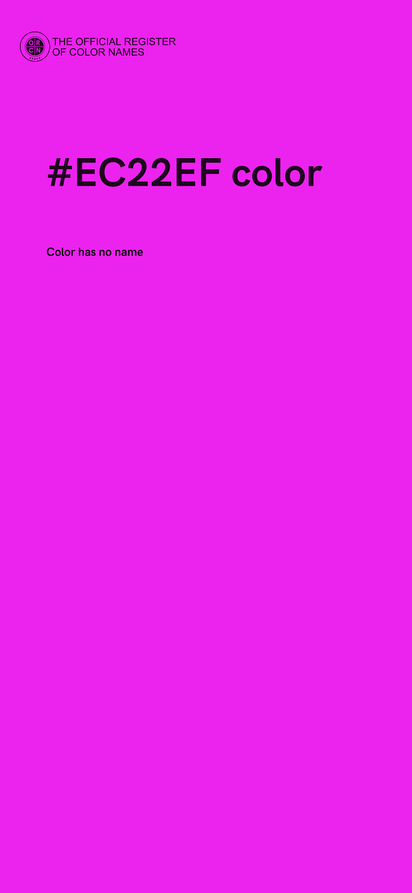 #EC22EF color image