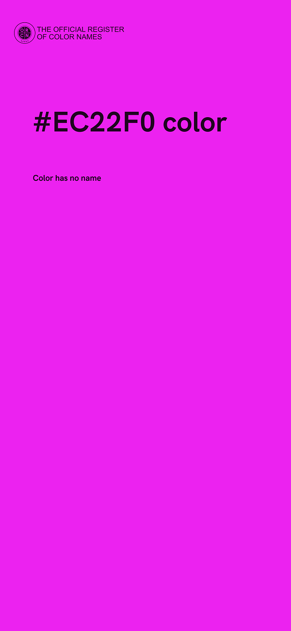 #EC22F0 color image
