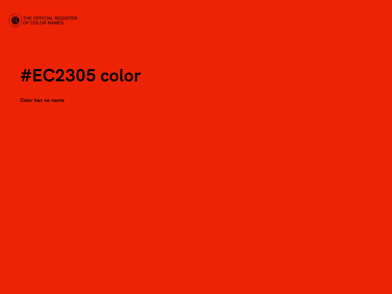#EC2305 color image
