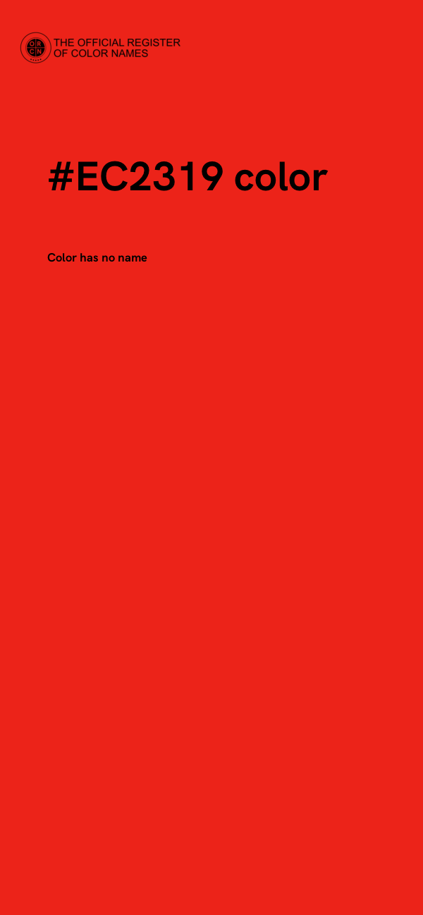 #EC2319 color image