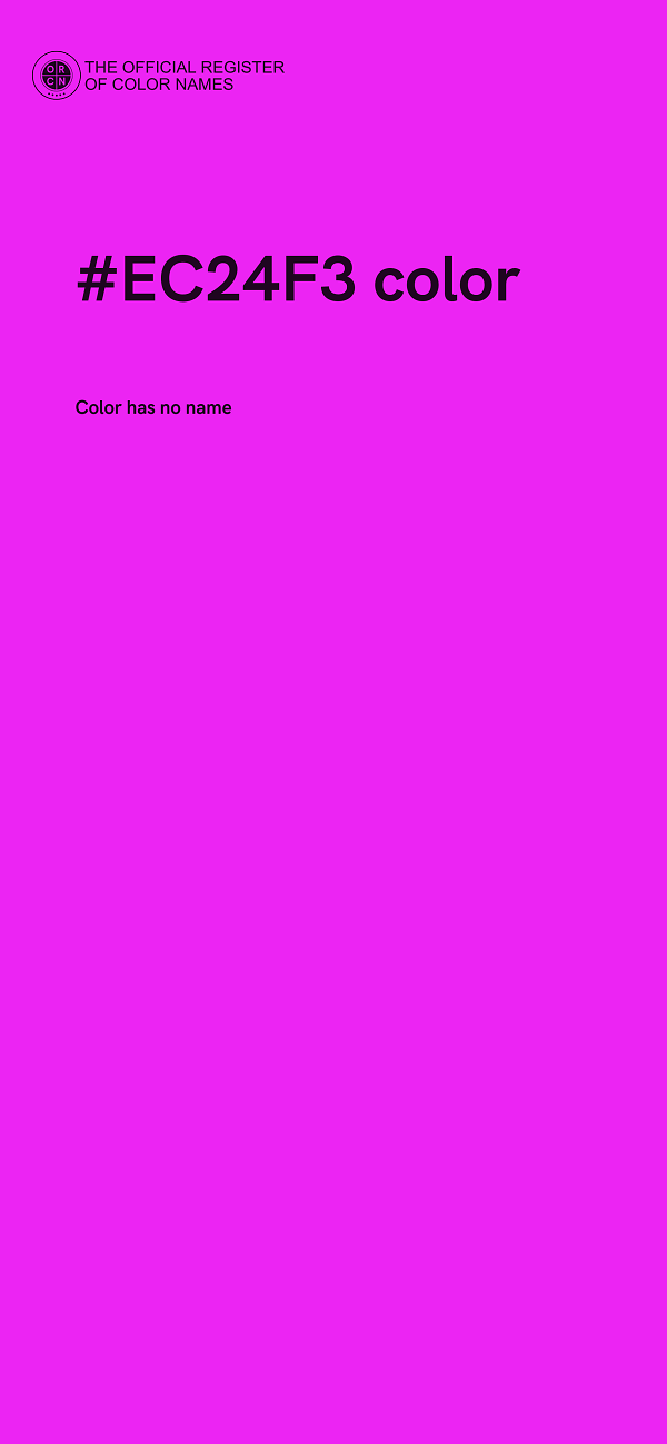 #EC24F3 color image