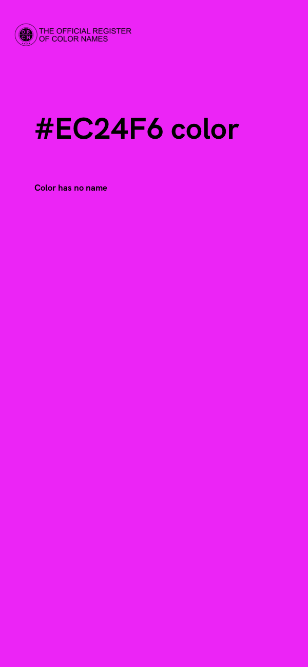 #EC24F6 color image