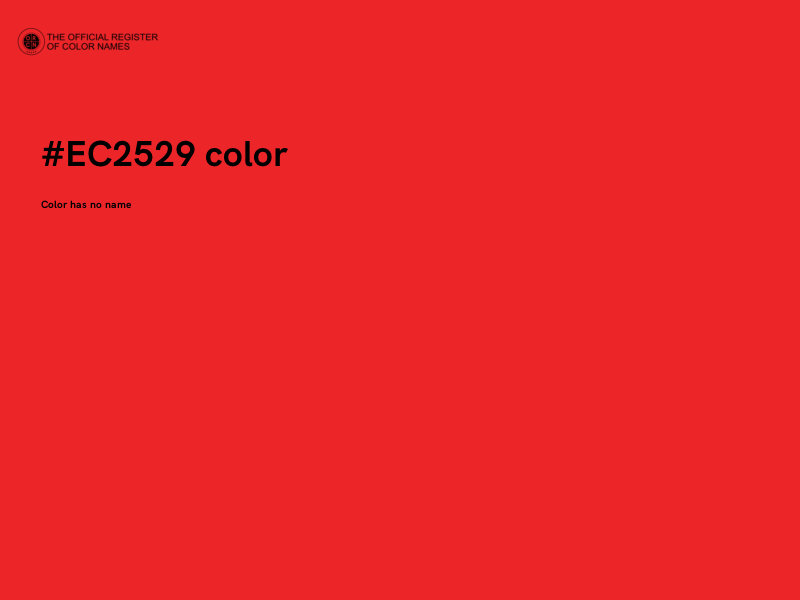 #EC2529 color image