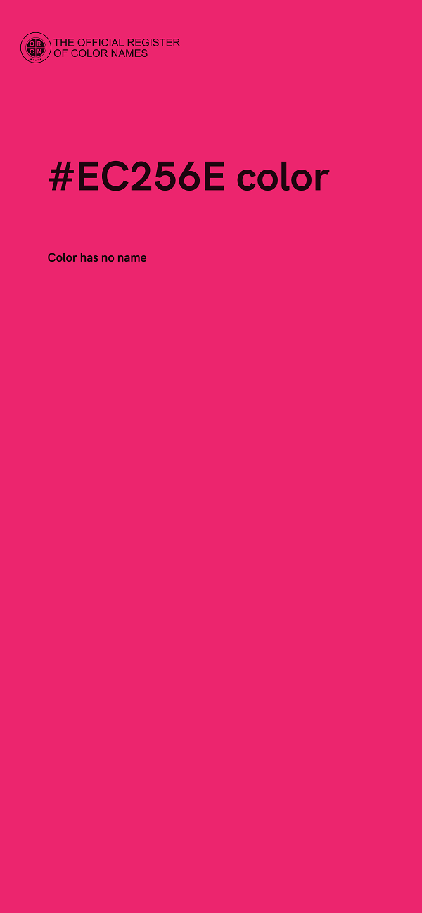 #EC256E color image