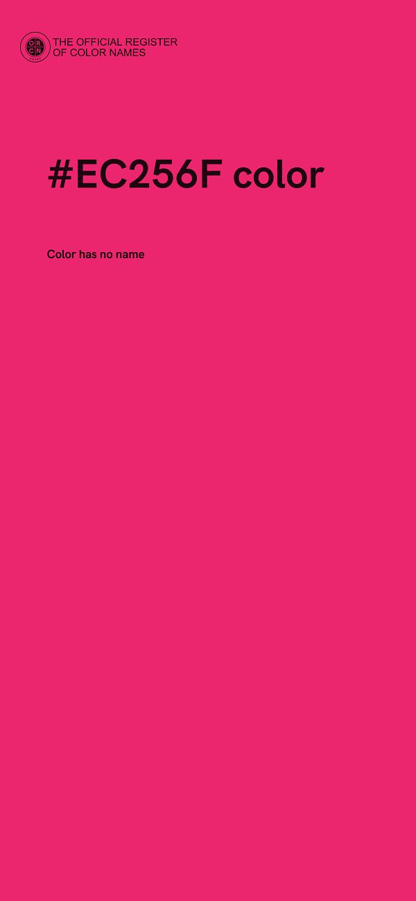 #EC256F color image