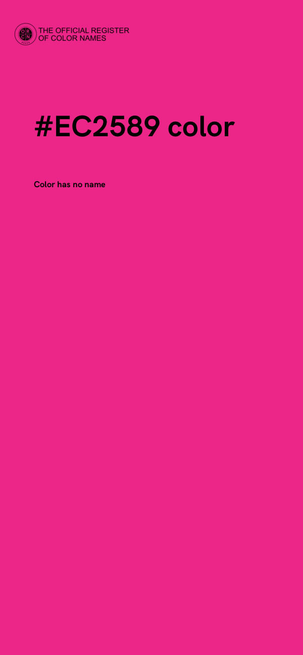#EC2589 color image
