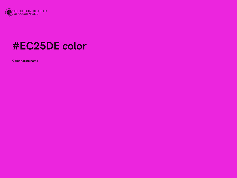 #EC25DE color image