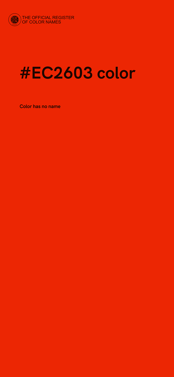 #EC2603 color image