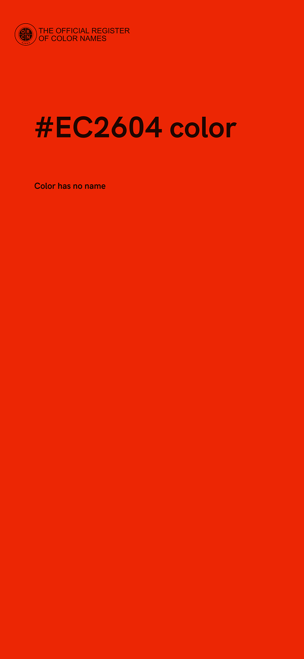 #EC2604 color image
