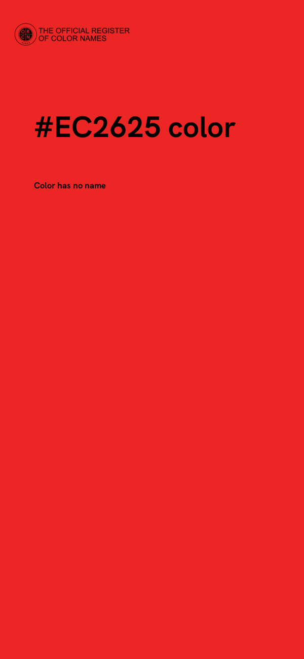 #EC2625 color image