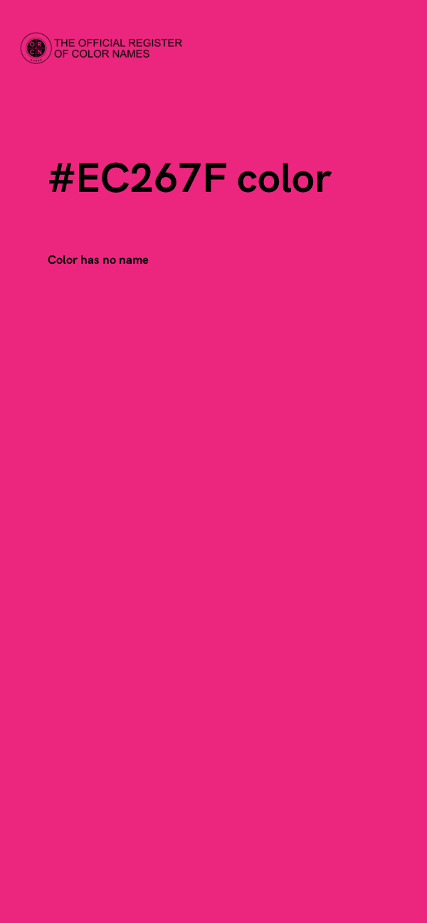 #EC267F color image