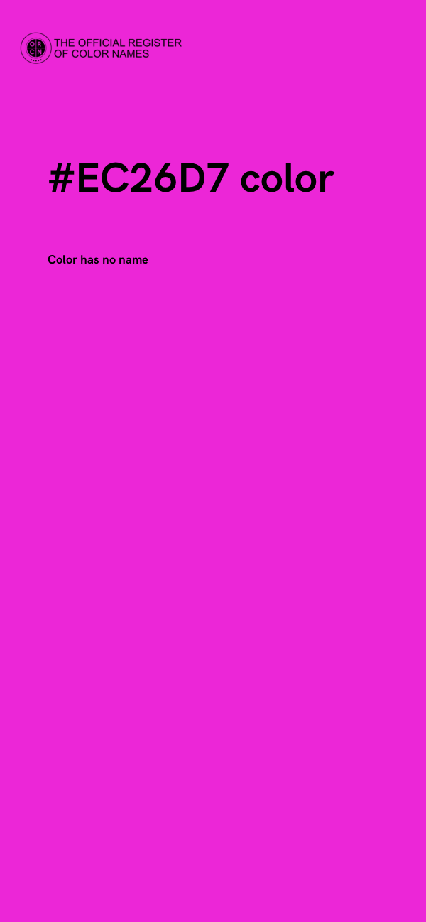 #EC26D7 color image
