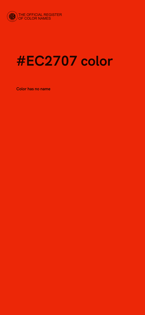 #EC2707 color image