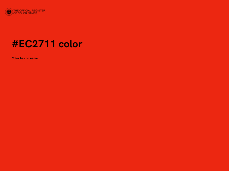 #EC2711 color image