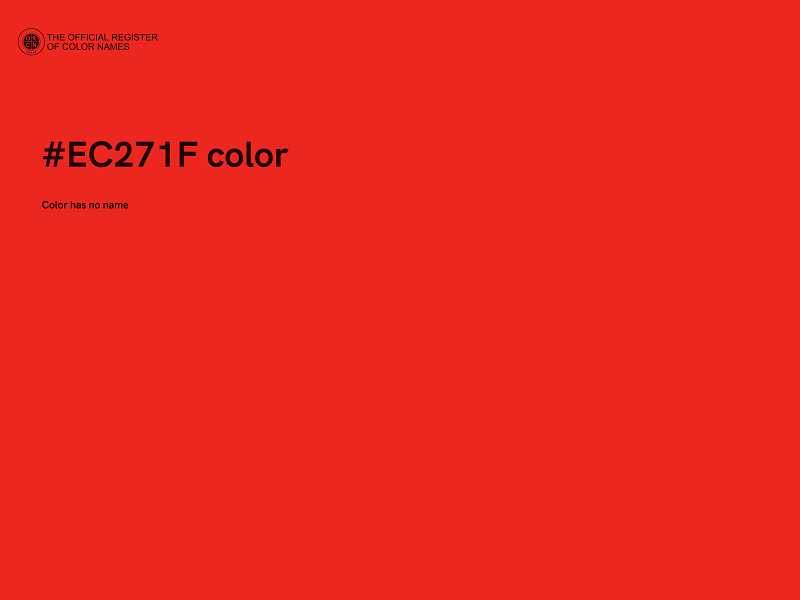 #EC271F color image