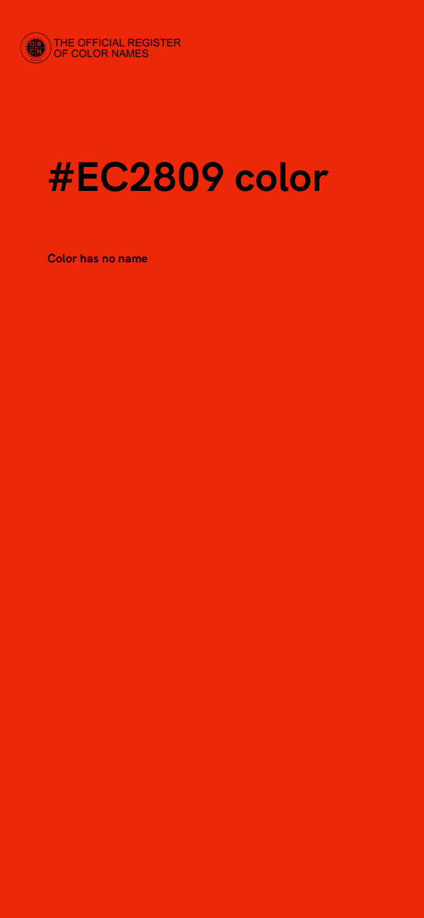 #EC2809 color image