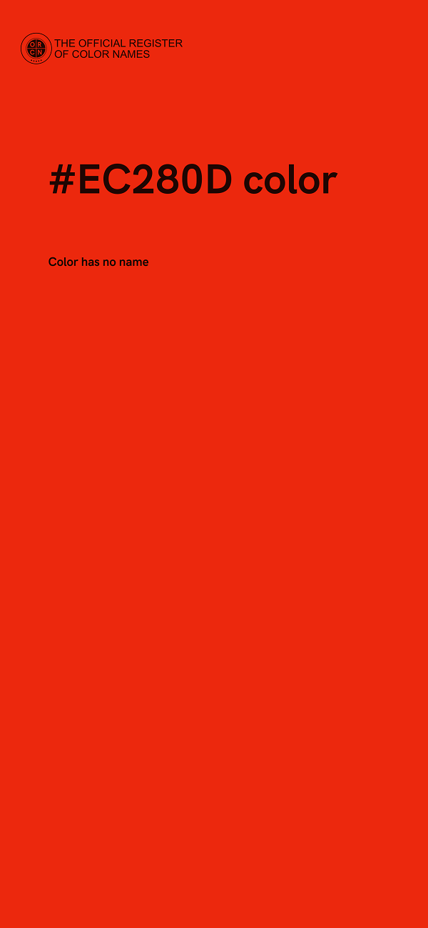 #EC280D color image
