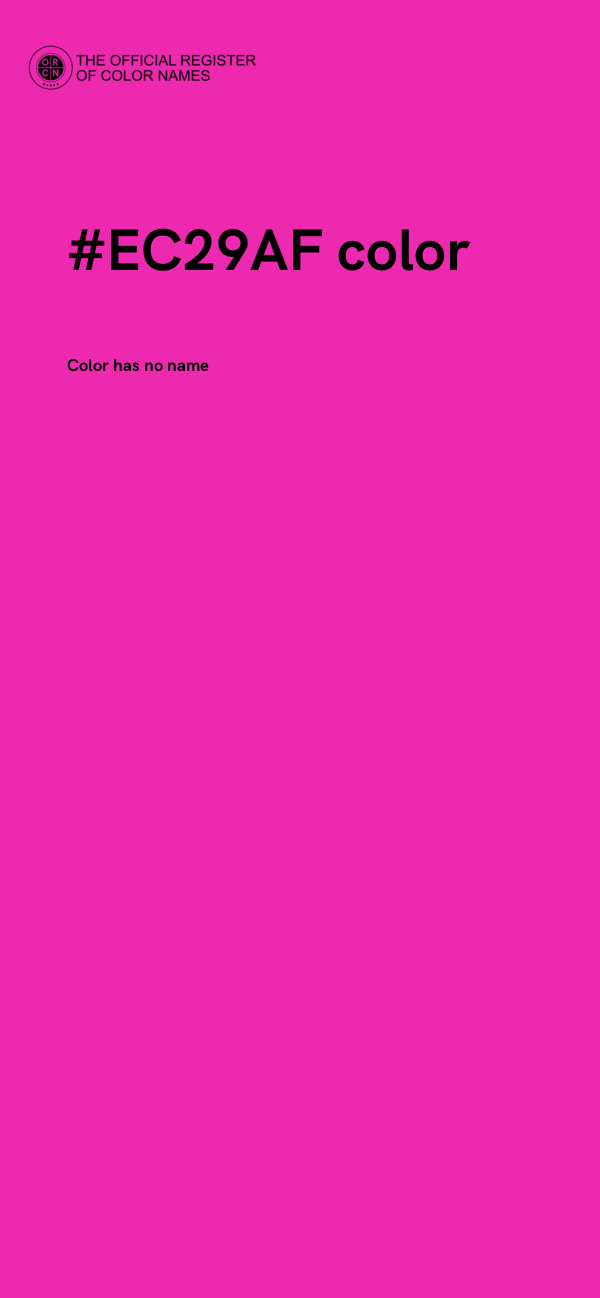 #EC29AF color image