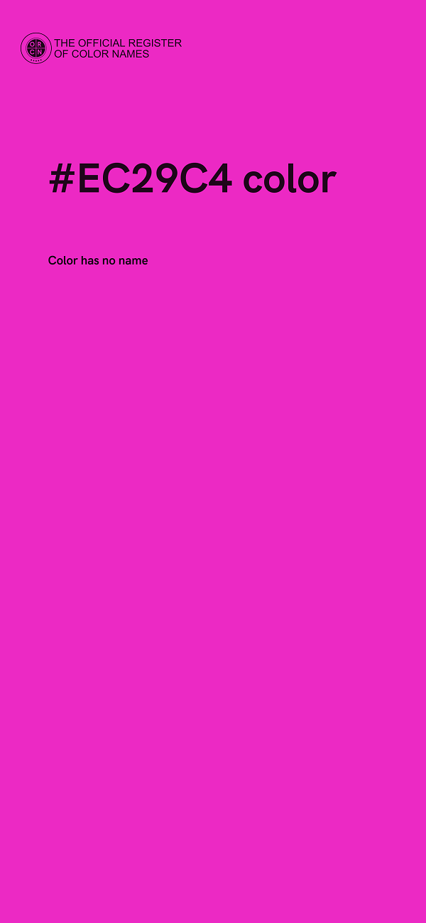 #EC29C4 color image