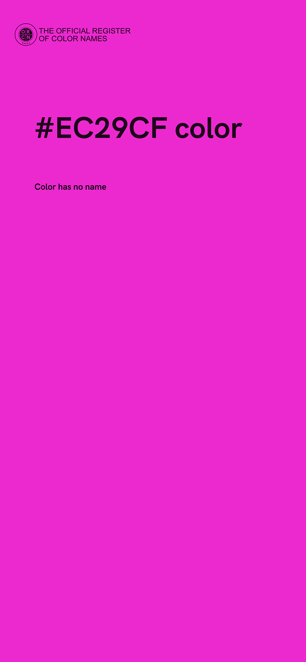 #EC29CF color image