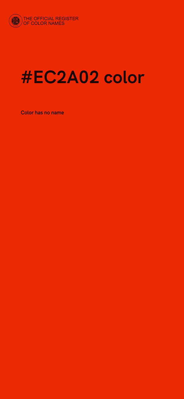 #EC2A02 color image
