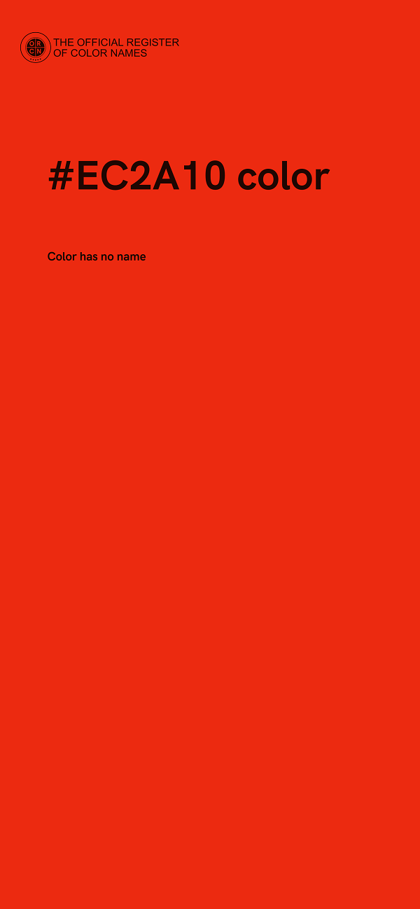 #EC2A10 color image