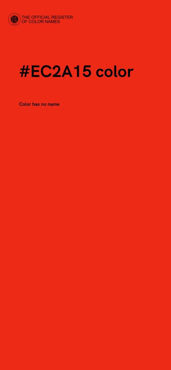 #EC2A15 color image