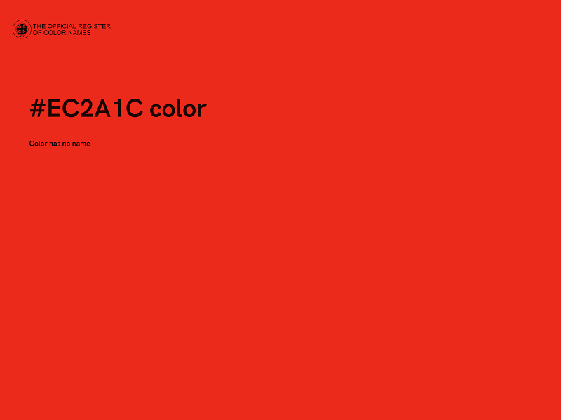 #EC2A1C color image