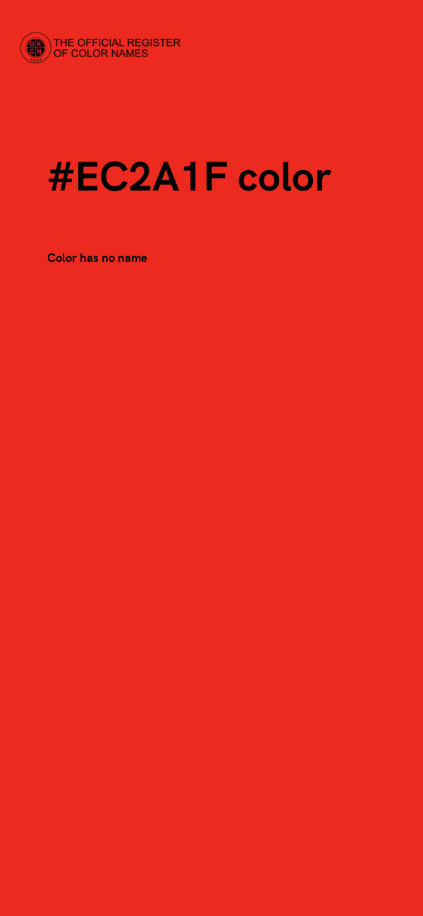 #EC2A1F color image
